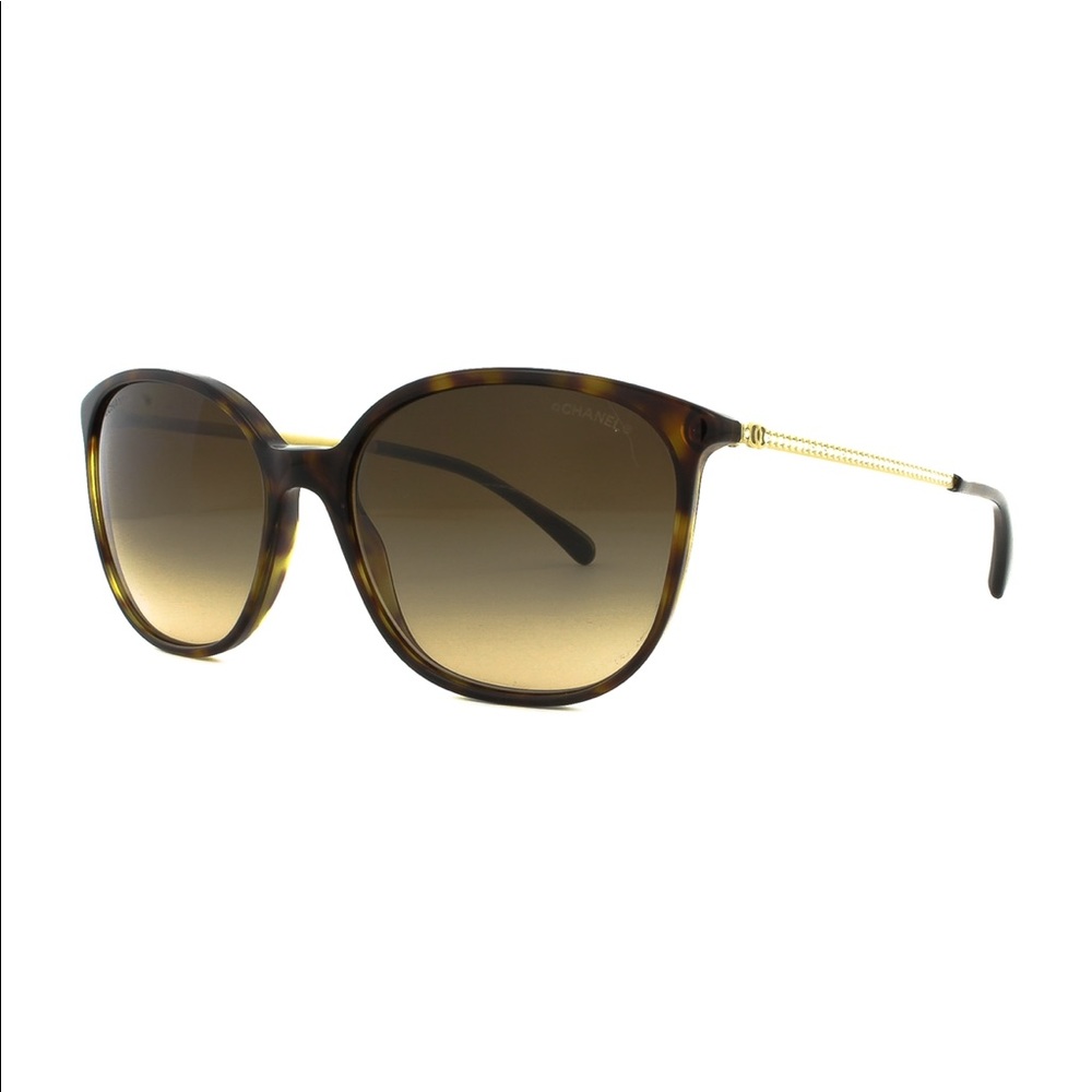 CHANEL Pantos Bijou 5291-B Sunglasses - Tortoise with Crystal Detailing